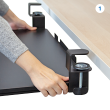 Adjustable Keyboard Tray Clam