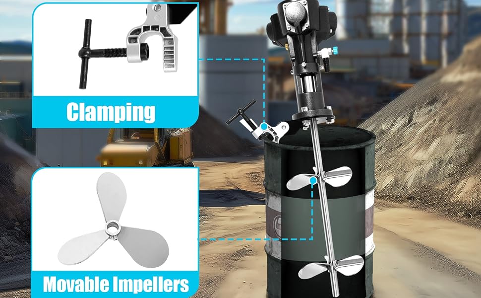 Pneumatic Paint Mixer