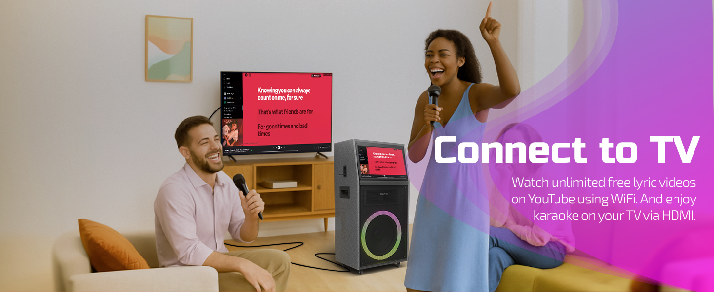 music karoake speakers pantalla events large disco led input mike sound voice bosina equipo sonido