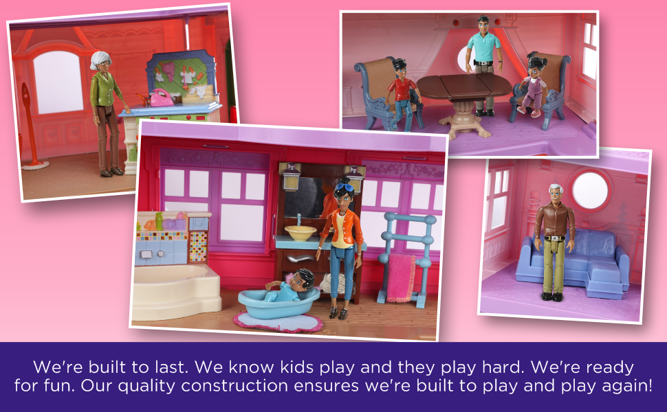 little people dollhouse family, doll house family figurines, family action figures set