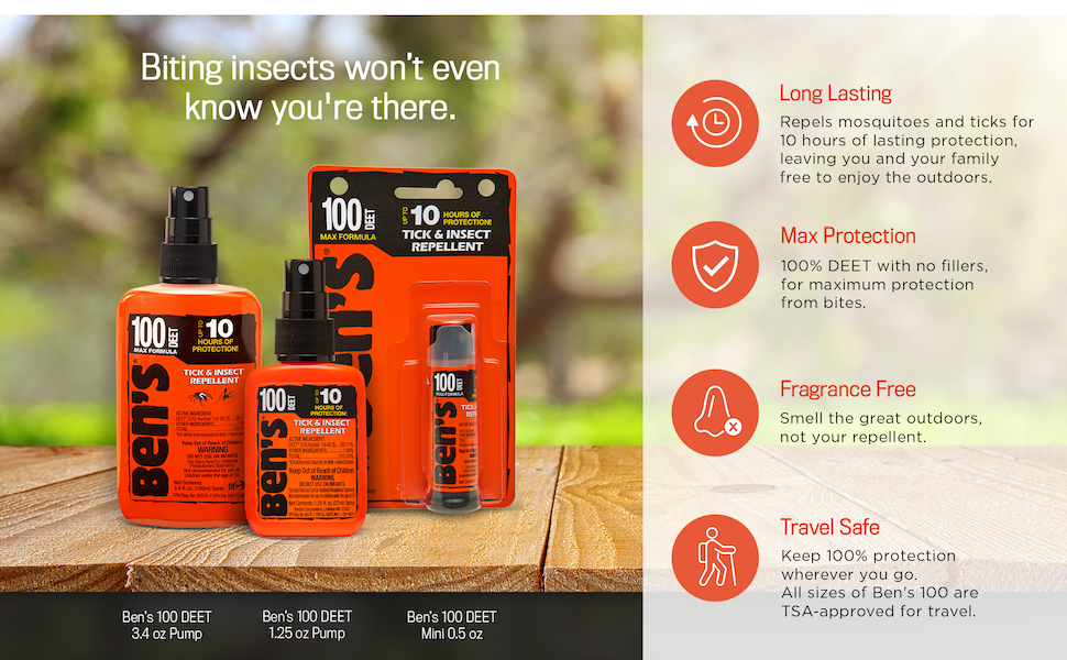 Long Lasting Max Protection Fragrance Free Travel Safe