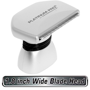 1.8 inch wide blade head, platinum pro, mangroome, back shaver