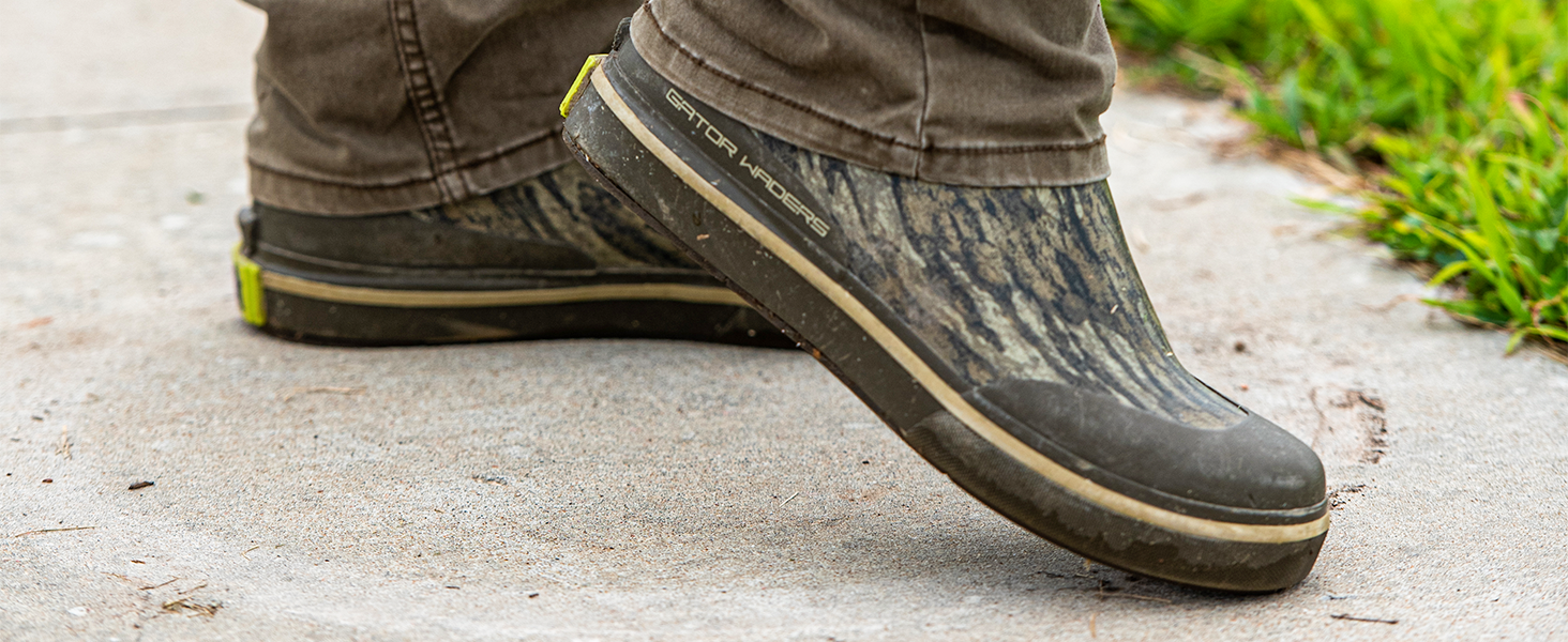 Gator Waders mens camp boots slip resistant non boat outdoor odor neoprene low rainy sole boots