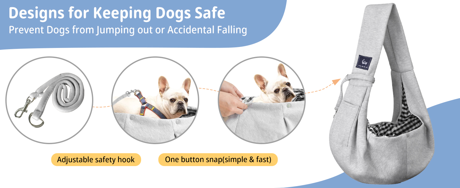 puppy sling carrier for small dogs 0-15 lbs