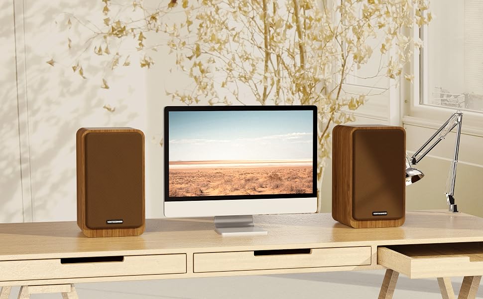VENTOSONIDO Powered Bookshelf Speakers
