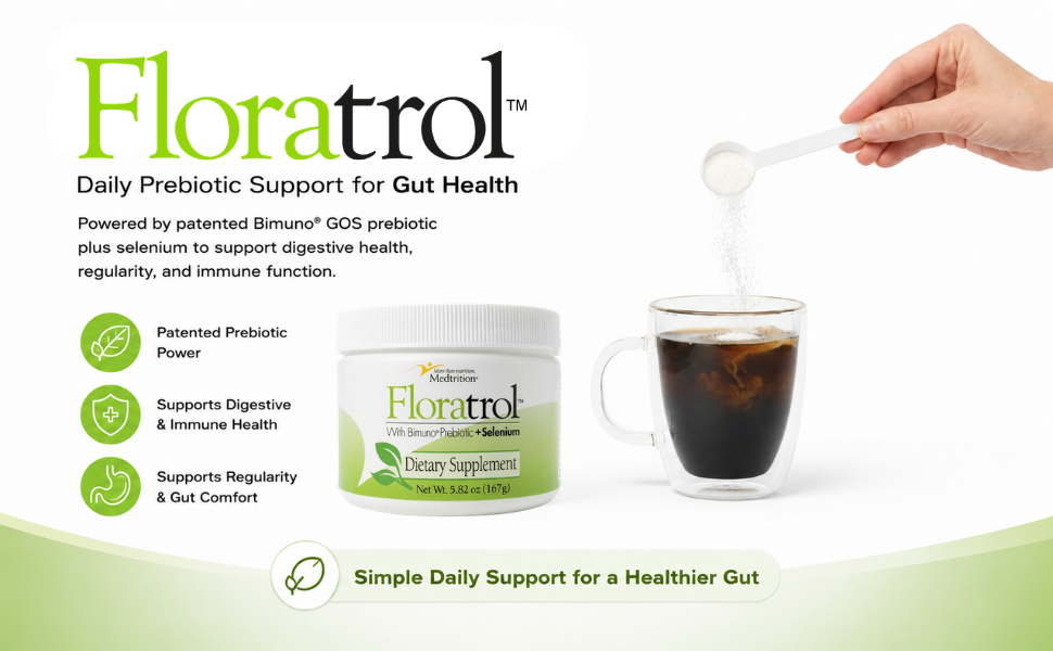 Floratrol is a daily prebiotic support for gut health
