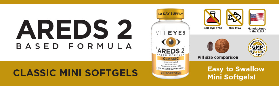 AREDS 2 Mini Softgels - Easy to Swallow