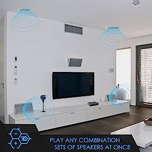 yle Home 4-Zone Channel Speaker Switch Selector