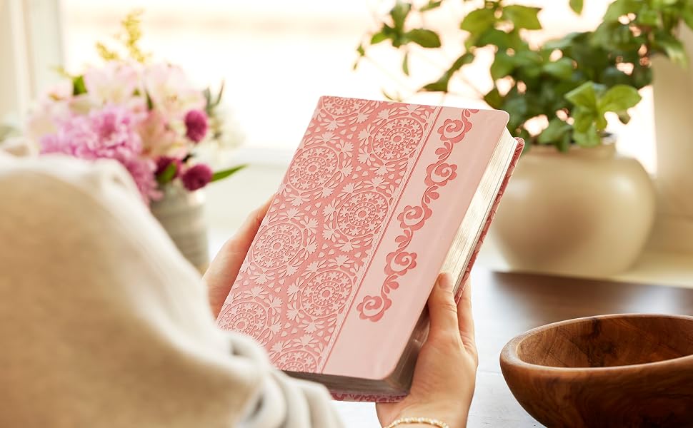 NKJV Womans devotional Bible easy to read and carry anywhere you go!