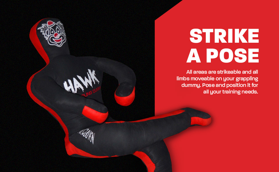 Hawk Sports Clown Grappling Dummy - Strike a Pose
