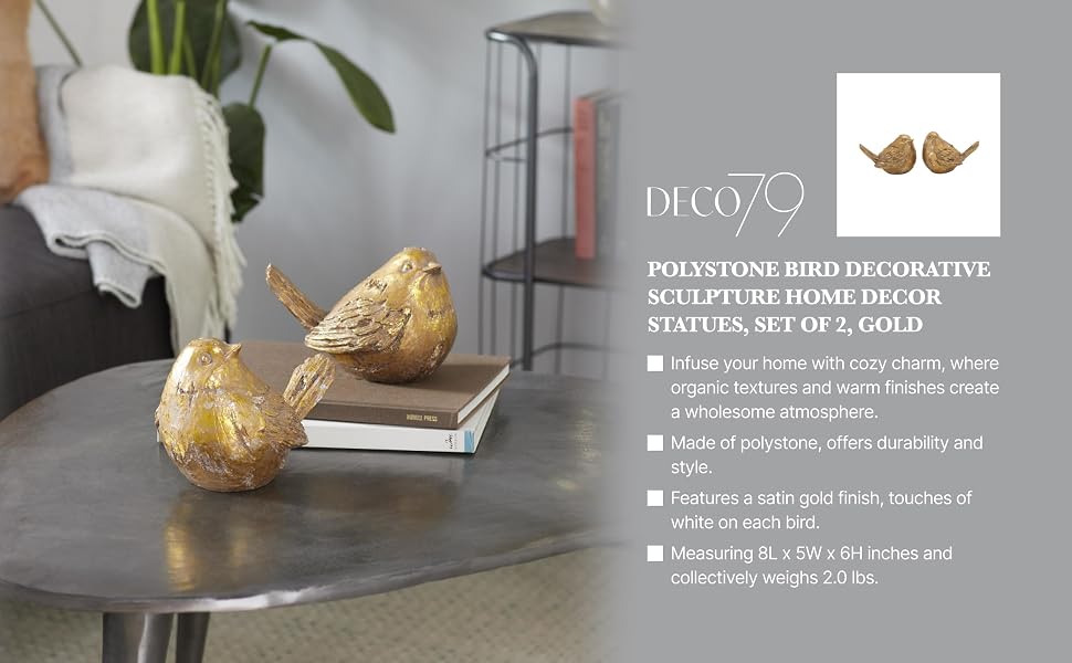 Deco 79 Farmhouse Gold Sculpture