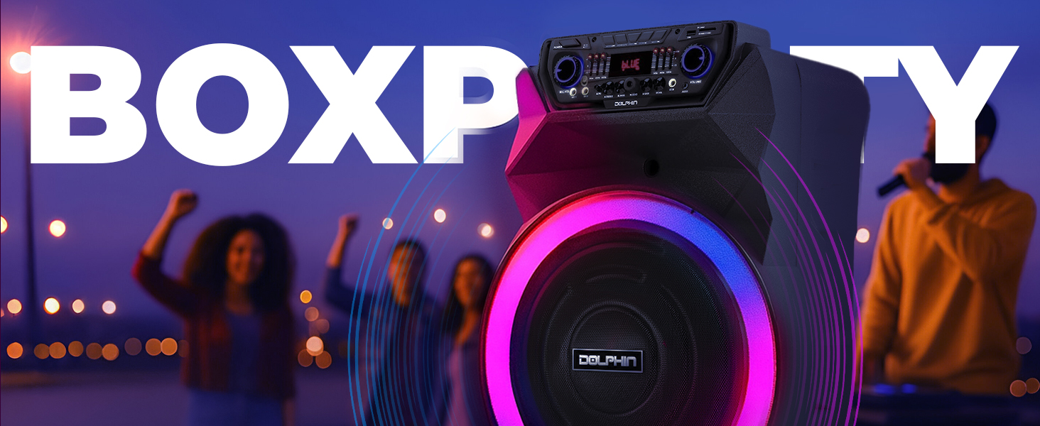 bluetooth party speaker box big speakers size large wireless portable parties gen led lighting huge