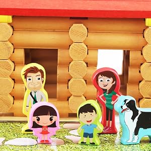 Happy Family time and activity in the Farm