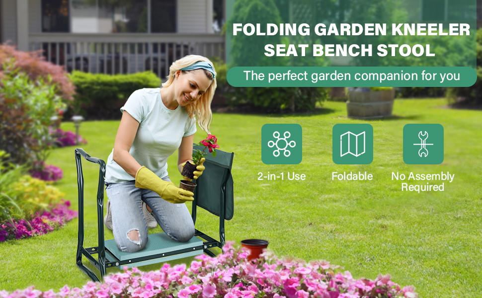 Folding Garden Kneeler Seat