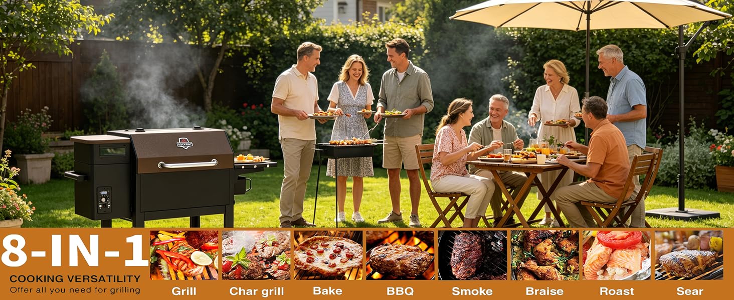8 in 1 cooking versatility offer all your need for grilling