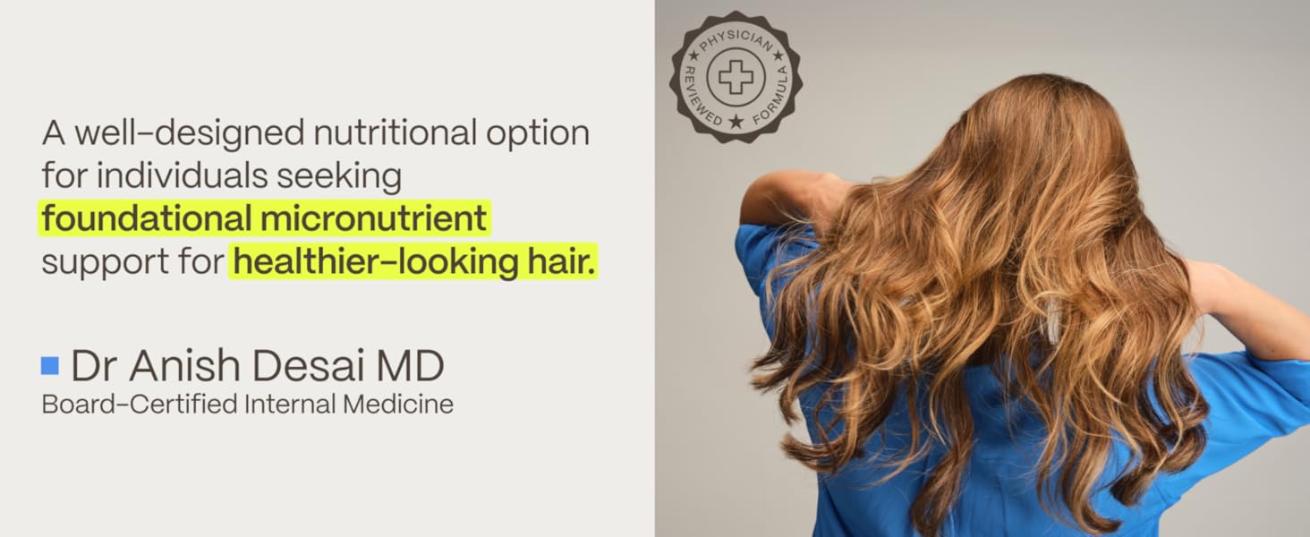 FoliGROWTH Hair Growth Supplement for Women &amp;amp; Men for Thicker, Fuller Hair