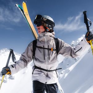 man skiing