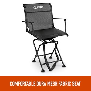 Guide Gear Big Boy Comfort Swivel Hunting Blind Chair with Armrests Seat