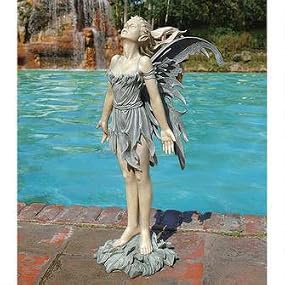 outdoor fairy statue, garden fairy, fairies