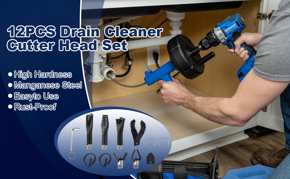 drain snake drill attachment