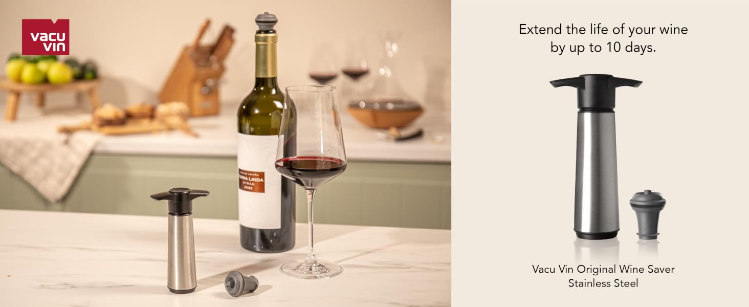 Vacu VIn Wine Saver Stainless Steel