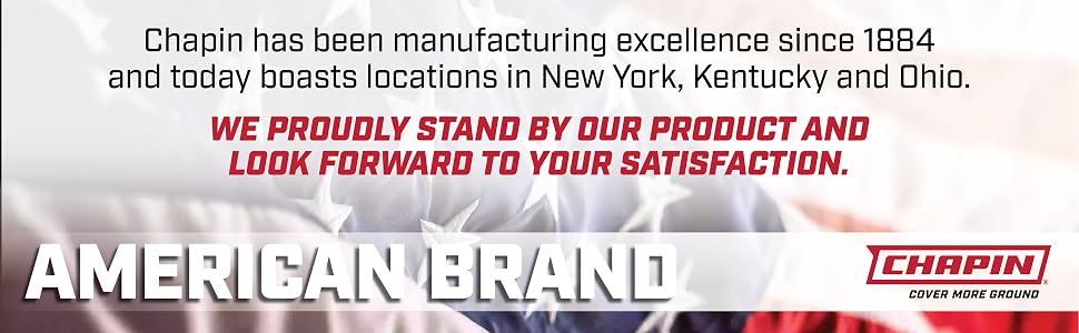 american brand, chapin products, lawn and landscape tools, usa branded tools, usa companies, local