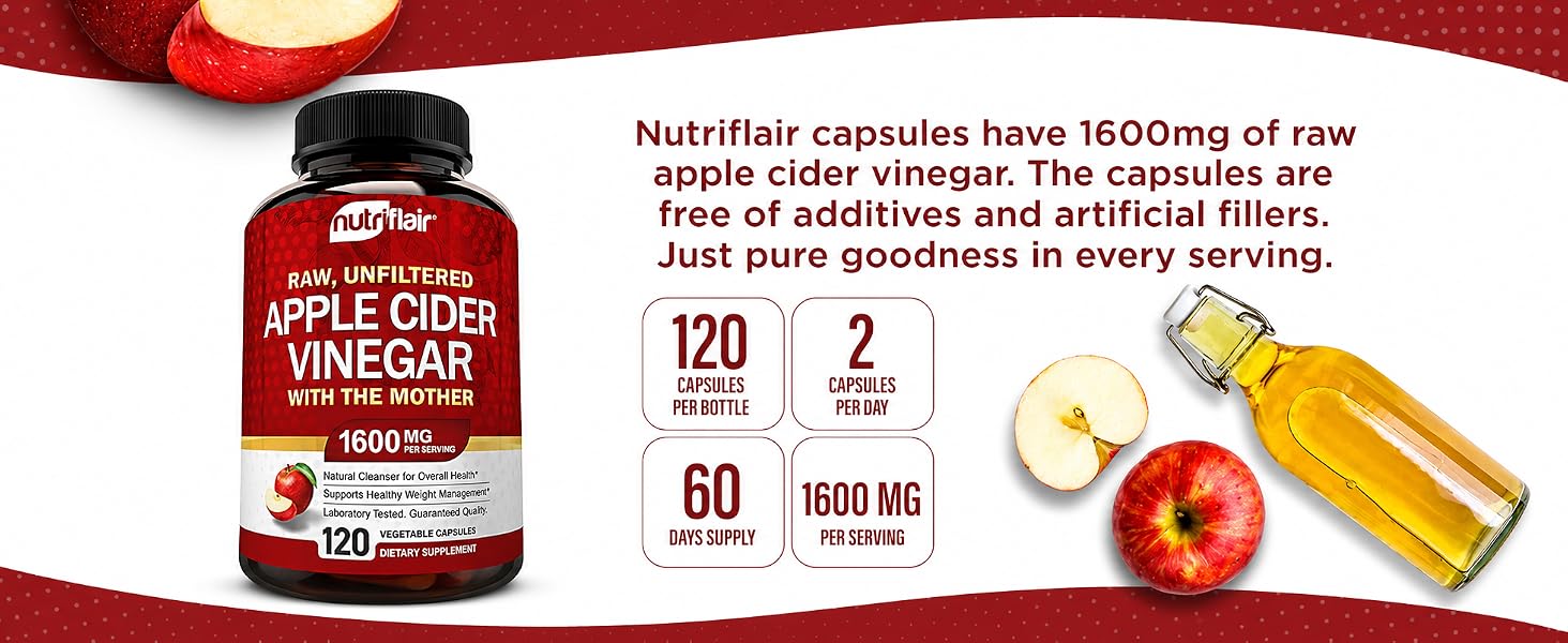NutriFlair ACV capsules 120 capsules