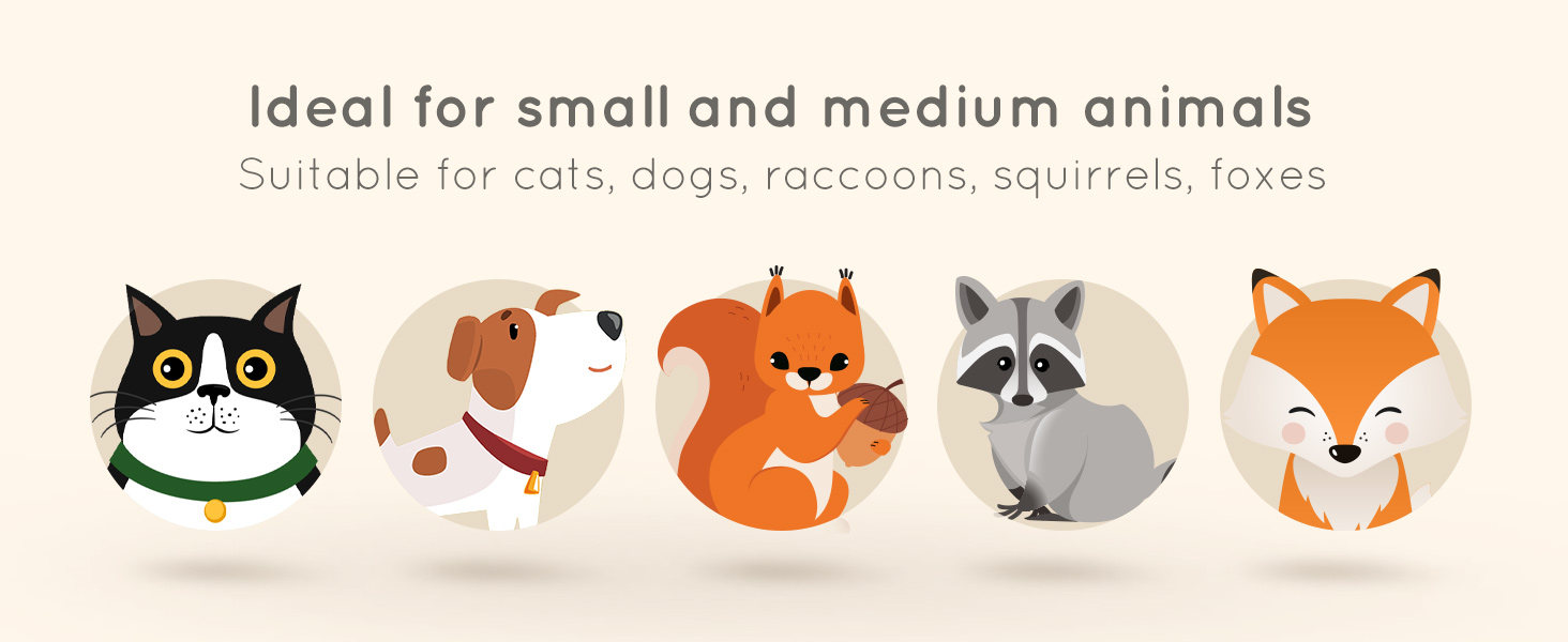Ideal for small and medium animals