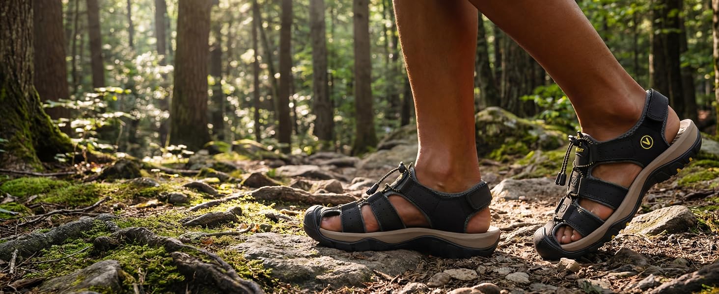FLARUT black sandals