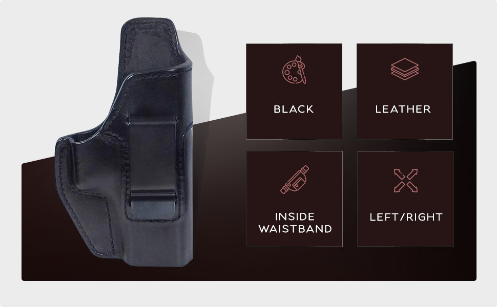 Tactical Scorpion Gear Full Grain Leather IWB Conceal Carry Gun Holster for Taurus