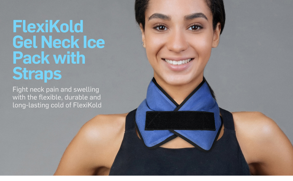 flexikold gel neck ice pack with straps