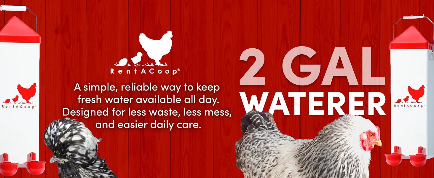 RentACoop 2Gallon Highrise Waterer