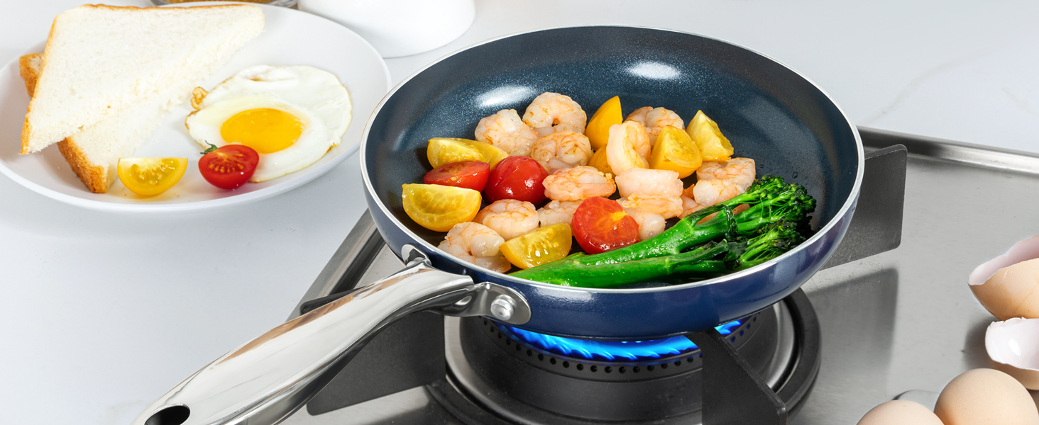 small frying pan with lid 8 inch frying pan nonstick with lid