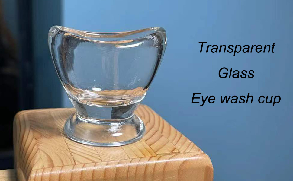 Glass eye wash cup