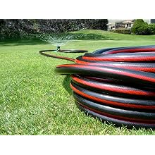 Teknor Apex Neverkink 100ft black garden hose water heavy duty commercial