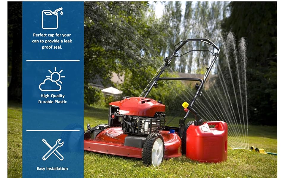 gas spout cap easy installation durable plastic