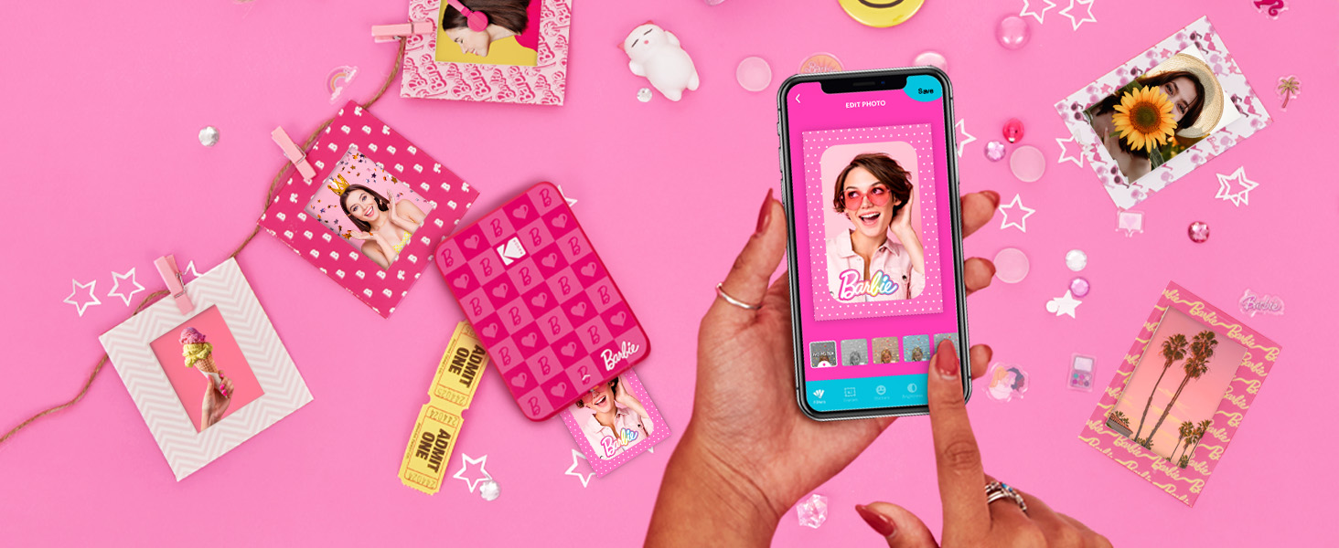 KODAK Barbie x Step Slim Wireless Instant Mobile Photo Printer