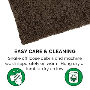 easy care and cleaning muddy paws A+
