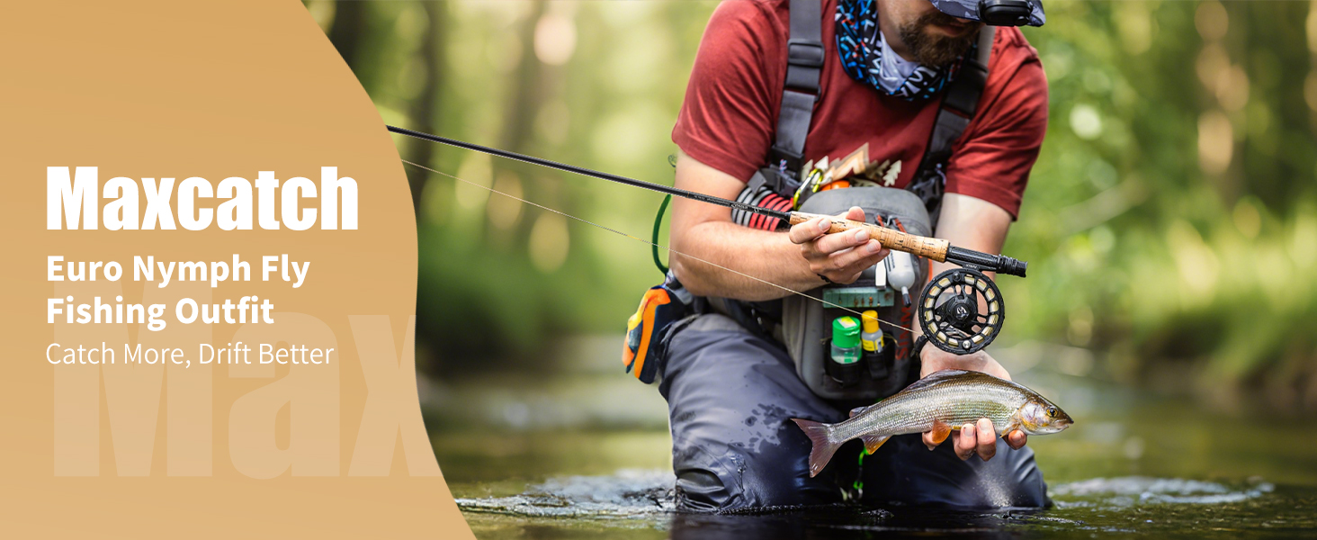 euro nymph fly fishing outfit