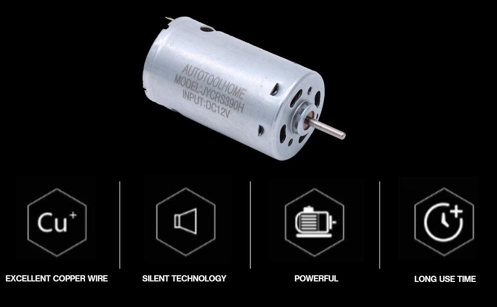 dc motor with wires