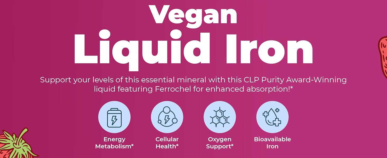 Iron Liquid, Berry, 15.22 oz