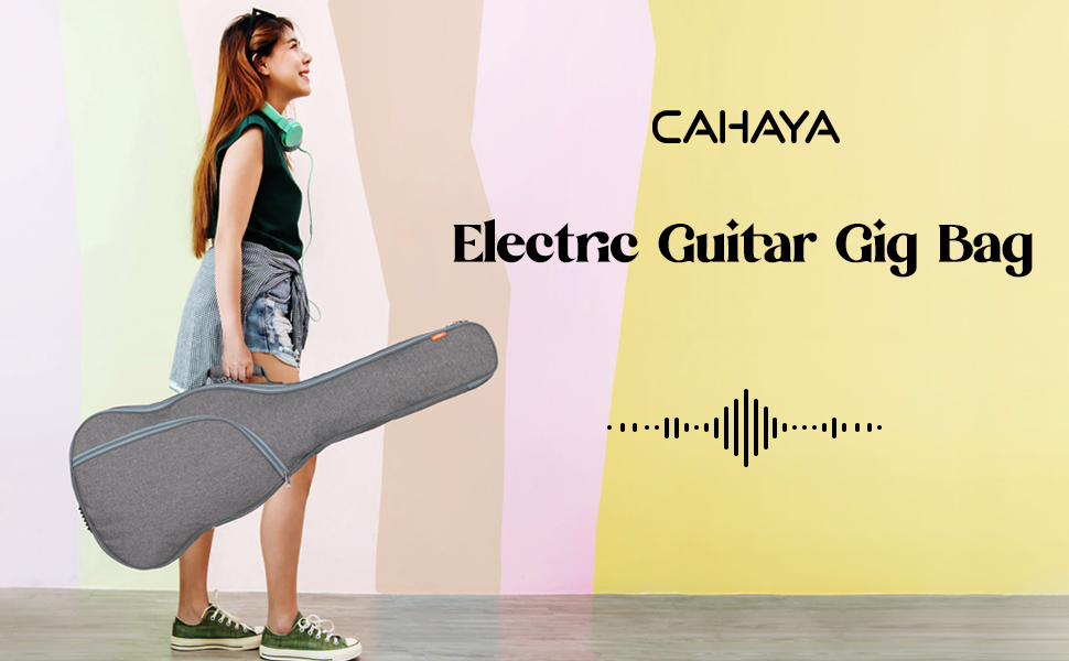 Cahaya electric guitar bag gig bag soft padded backpack