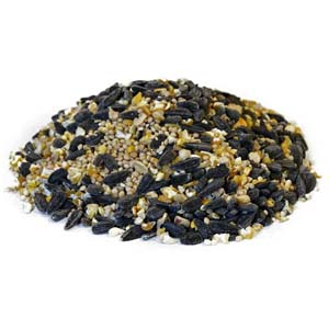 songbird seed pile