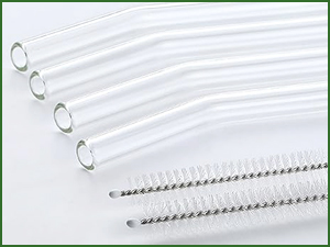Glass Cups with Bamboo Lids