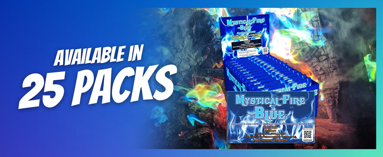 Mystical Fire Blue Color Changing Packets- Blue Flames