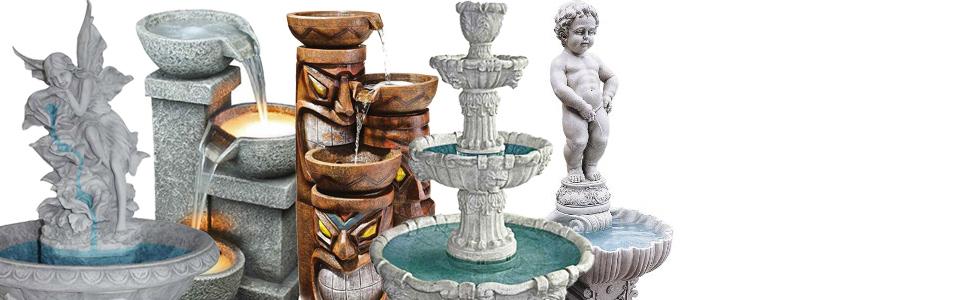 fountains, garden fountains, outdoor fountains