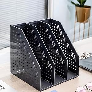 3 section filling file rack desktop expanding file organizer document storage file holder organizer