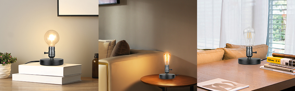 Industrial table lamp for living room, bedroom, study room, office, studio, cafe, etc.