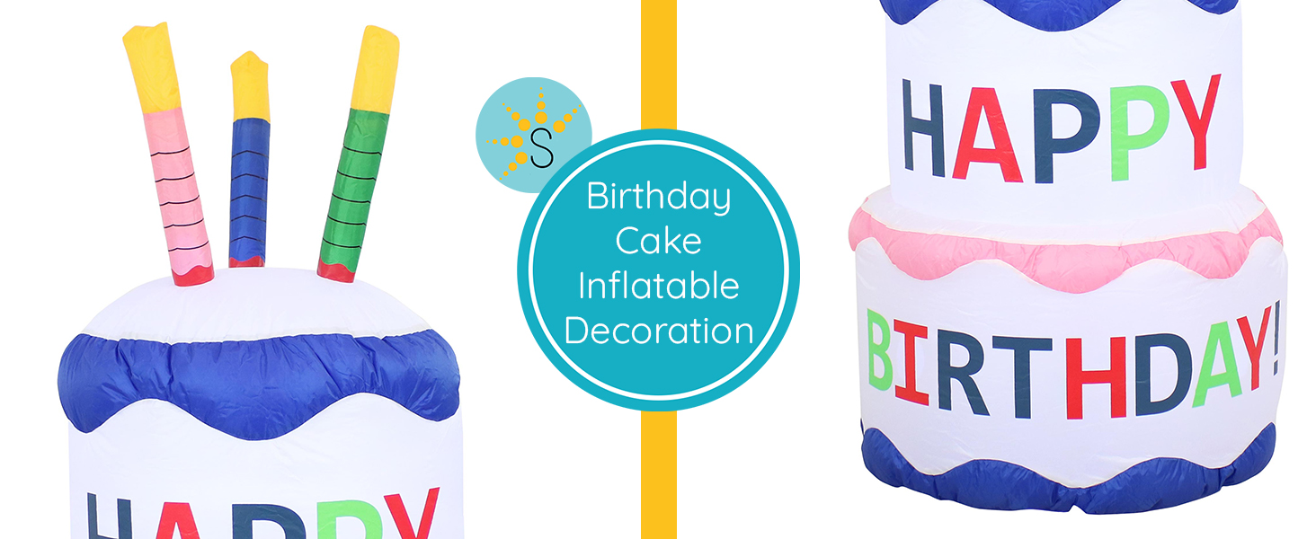 Birthday Cake Inflatable Decoration