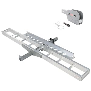 Black Widow AMC-400 Dirt Bike Motorcycle Carrier with Folding Hitch Adapter AMC-400-F